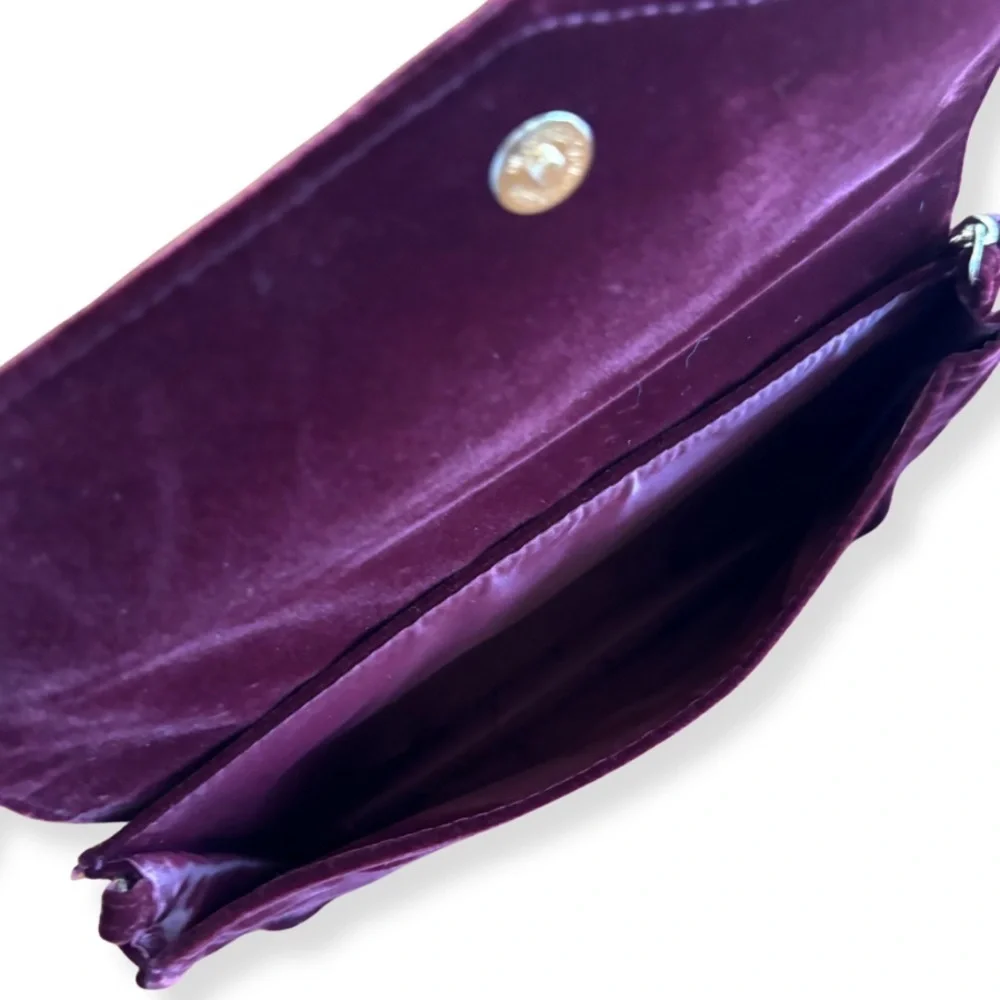 ✨ Vintage Jimmy Choo Parfums Velvet Chain Clutch ✨ - Picture 10 of 11